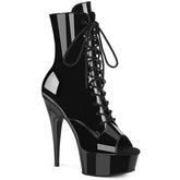6 Inch Heel DELIGHT-1021 Black Patent
